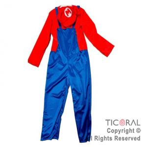 DISFRAZ MARIO BROS NI�OS CON SOMBRERO TALLE 2 x 1